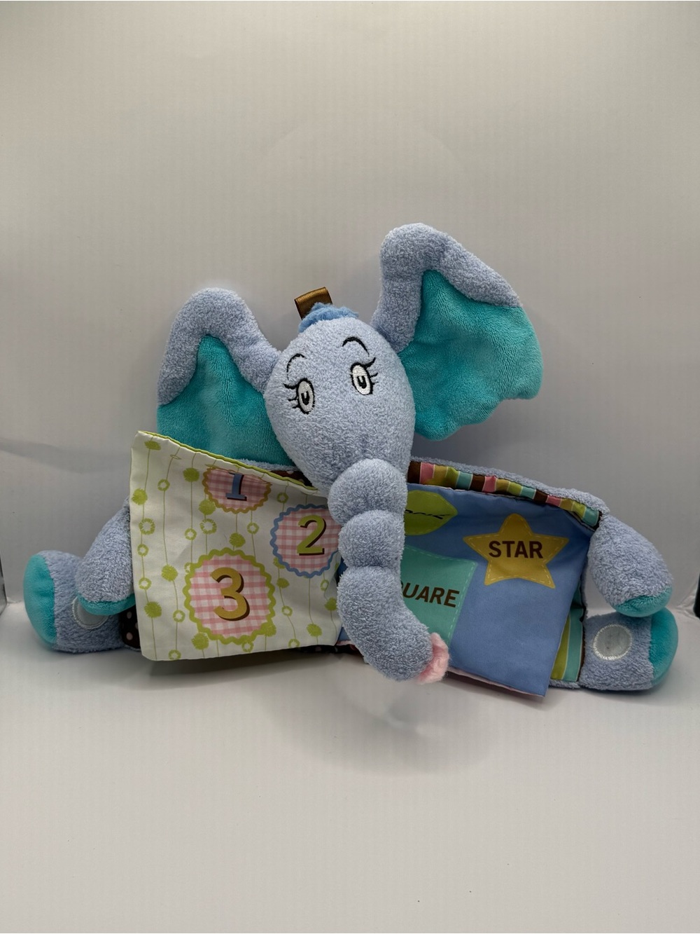 Dr. Seuss Soft Baby Book Plush Elephant Toy
